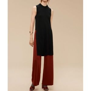 Wilfred Black Rubel Sleeveless Long Sweater